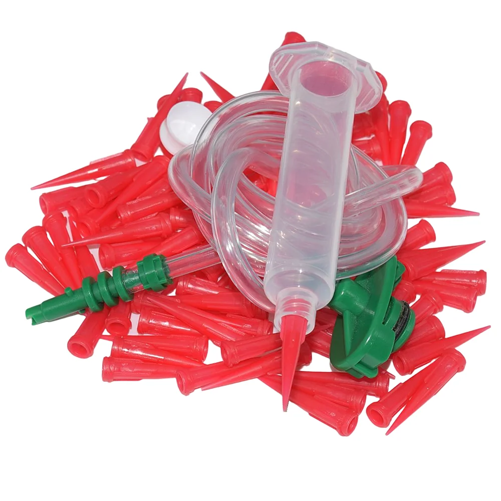 

10cc Dispensing Syringes Tube Adapter Dispenser Connector with 25G Tapered Dispensing Tips 10cc Glues Industrial Syringe Barrel