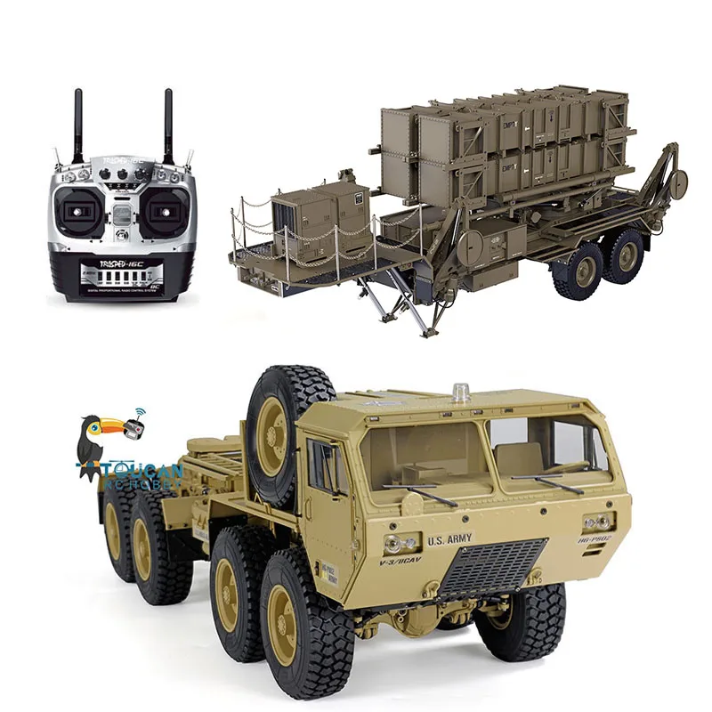 

HG 1/12 P805 Trailer U.S Missile Launch Vehicle P802 Military RC Trucks DIY Car Model KIT to Build for Adults Toys THZH1228-SMT4