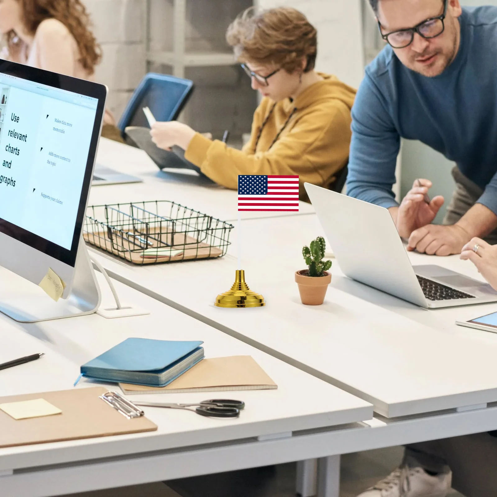 

Flag Holder Table Desk Stand Flagpole Bracket Office Support Rust Free Country Steel Base Stainless Sign Display Pole Indoor