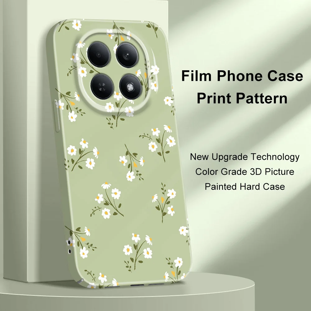 Фото Чехол для телефона Star Flower для Xiaomi Redmi Note 15 14 13 12 11 Pro Plus 12S 11S 15A 14C 13C 4G 5G, жесткий чехол с пленкой №2