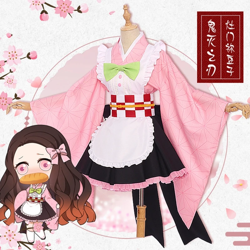 Кимоно для косплея по мотивам аниме клинок рассекающего демонов |