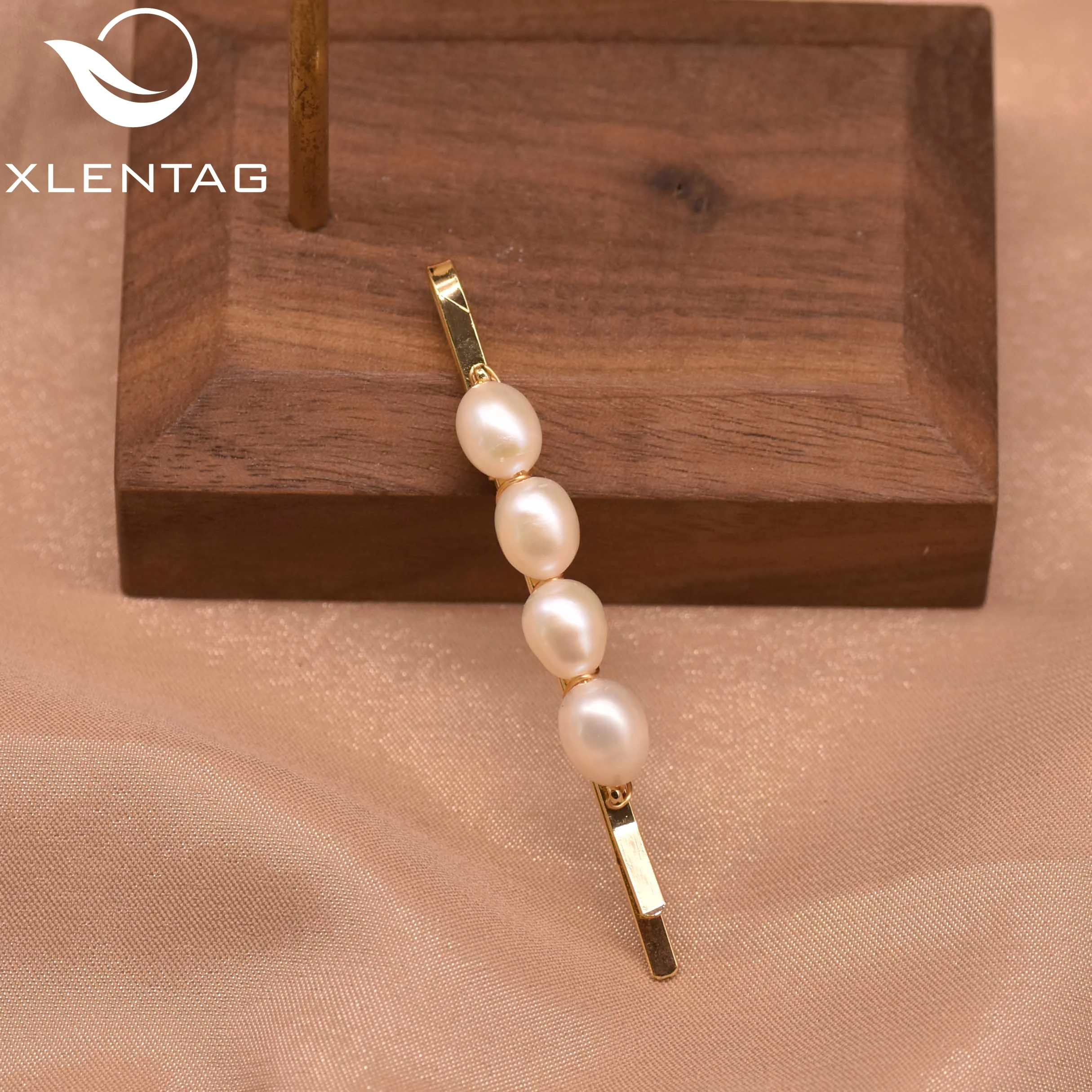 

Xlentag Natural Freshwater Pearl Hairpin Handmade Hair Accessories Women'S Gifts Personality Original Design Jewelry GH0028B