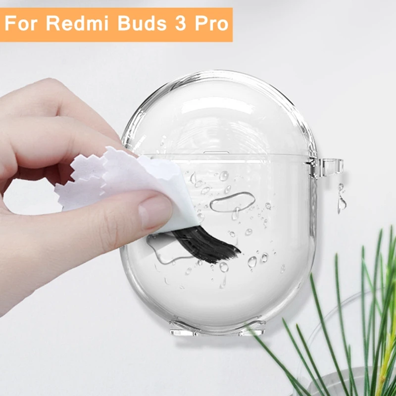 

Прозрачный чехол для Xiaomi Redmi Buds 3 Pro / Airdots 2 / 3 Pro 3pro Poco, защитный чехол Redmy Buds3pro, силиконовый прозрачный чехол