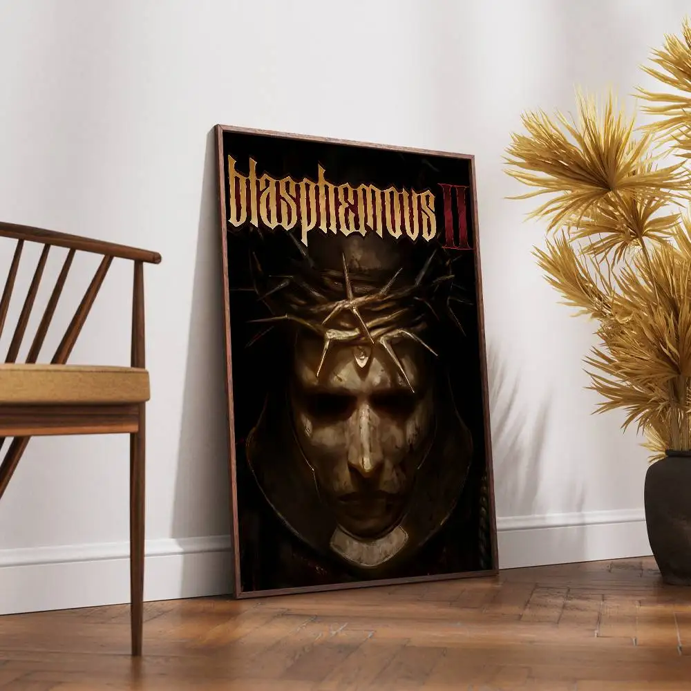B-Blasphemous 2 Game Poster Self-adhesive Art Waterproof Paper Sticker Coffee House Bar Room (art.: 3920d221ff0ca) - 3920d221ff0ca
