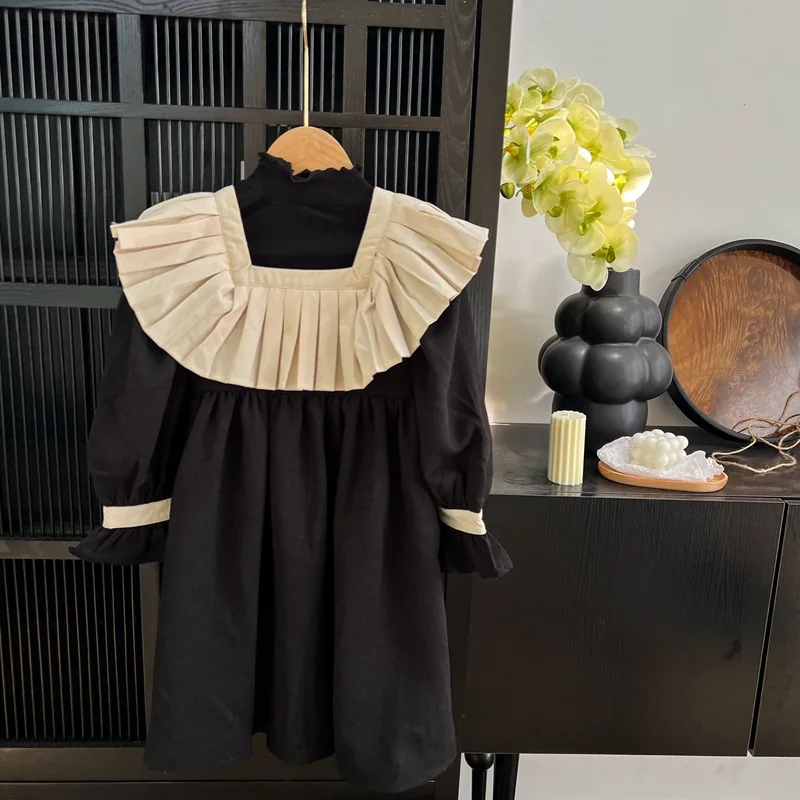 

Осеннее флисовое платье для девочек от 2 до 8 лет