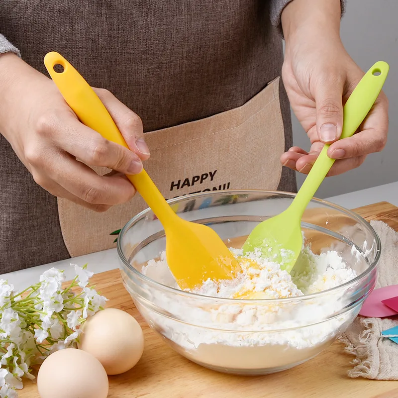 

Silicone Spatula Cream Baking Scraper Heat-Resistant Non Stick Cooking Utensils Butter Spatula Pastry Scraper Kitchen Tools
