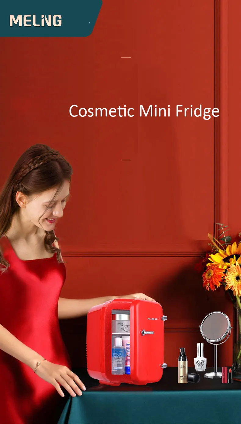 Meiling Beauty Makeup Mini Small Refrigerator Small Home Rental Mini Micro Dormitory Makeup Freezer Put Lipstick Mask