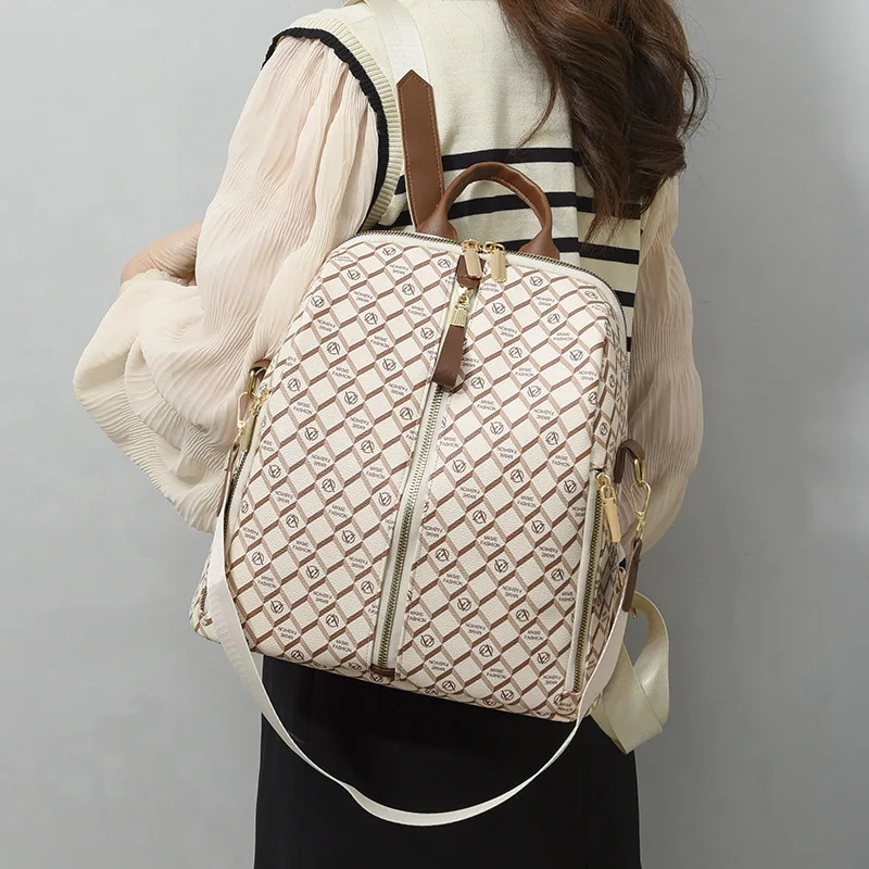 Модная кожаная текстурированная сумка на плечо для женщин повседневная