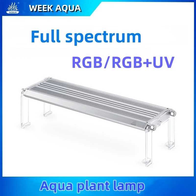 WEEK AQUA M Series Aquarium Waterproof Water Lamp Fish Tank RGB LED APP Control with Cycle Timer Water Grass Plants Grow Light