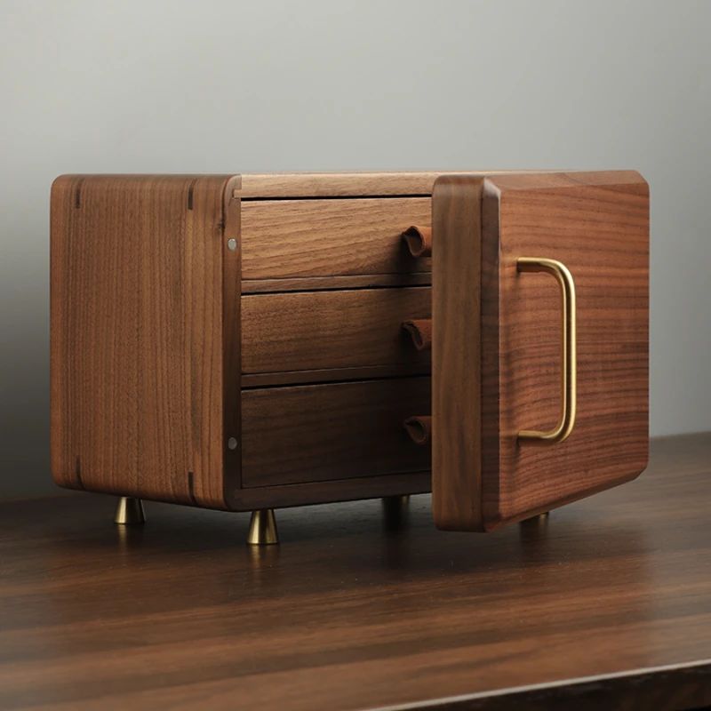 

Three Layers Makeup Organizer Oven Design Jewelry Box Soft Velvet Cloth Especieros Necklace Earrings Ring Partition Storage