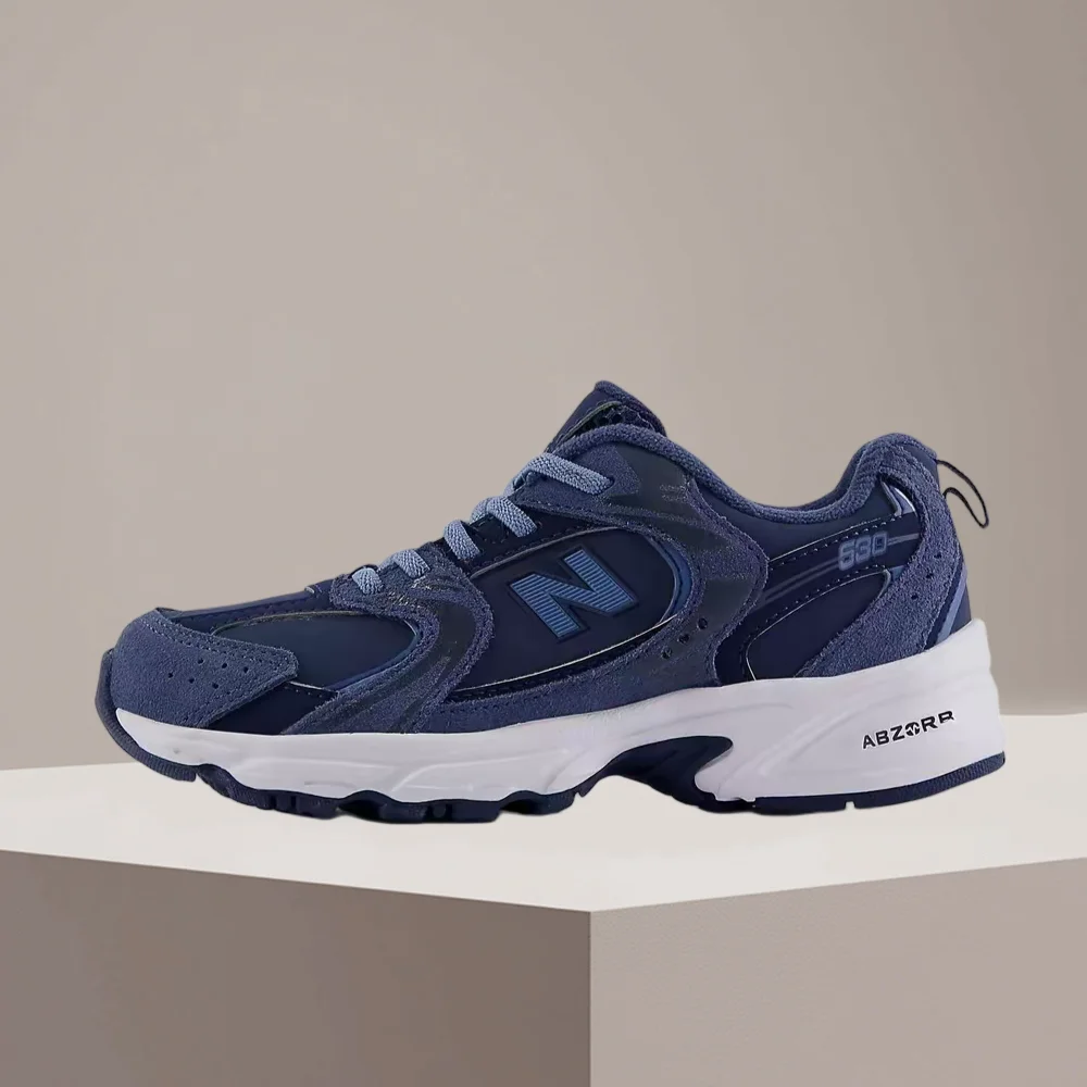 Фото Кроссовки New Balance NB530 унисекс с низким профилем – синие, с противоскользящей подошвой, амортизирующей межподошвой и прочной конструкцией GR530KD. №1