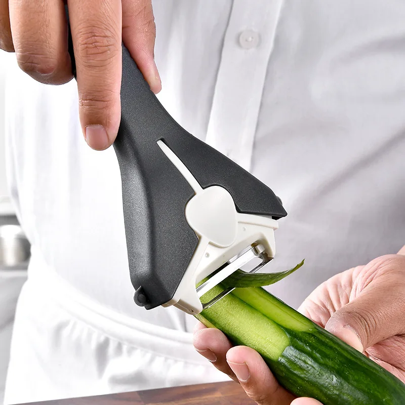

1Pcs New Household Multi-functional Vegetable And Fruit Peeler Kitchen Tool Hanging Fruit 3-in-1 Rotary Paring Knife Shaver CW