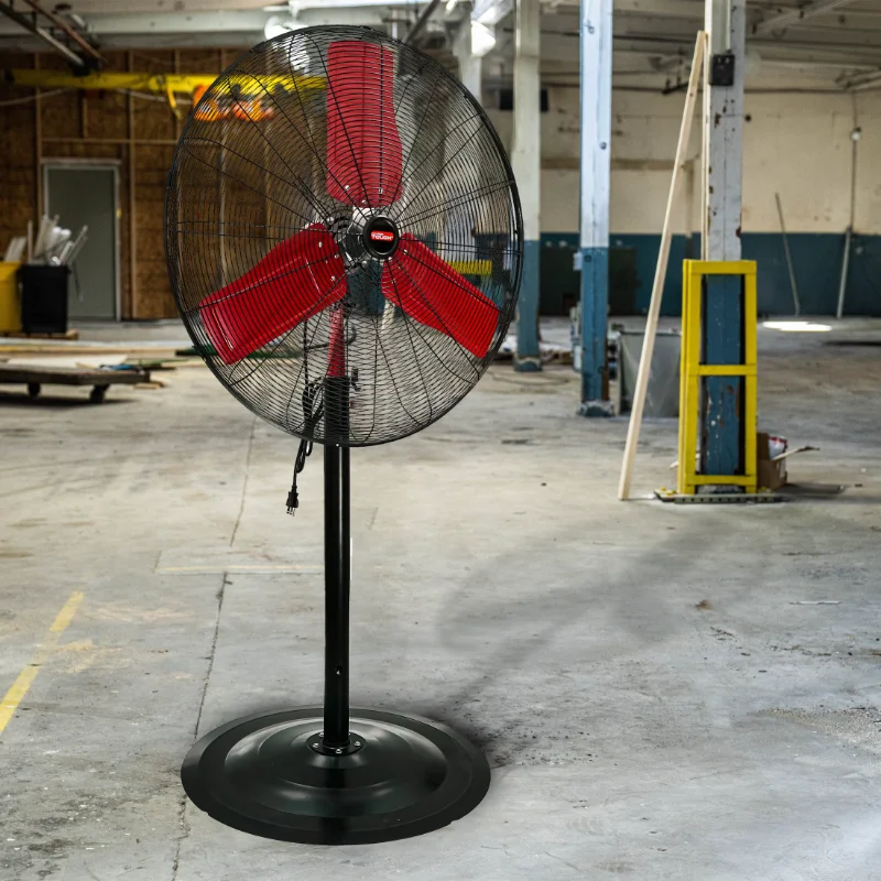 

Hyper Tough HT 30 Inch Commercial & Industrial High Velocity Stand Fan Red & Black fan