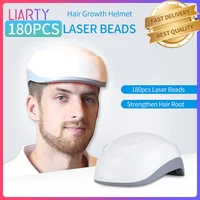 180 laser beads hair growth helmet anti hair loss treatment led light therapy hair restore device mens cap for hair regrowth
