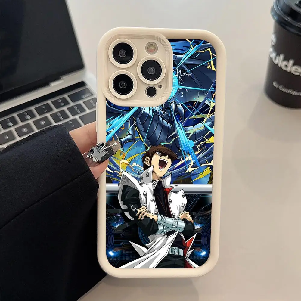 Фото Чехол для телефона Yugioh Seto Kaiba для iPhone 17 16 15 14 13 12 11 Air Pro Max Plus, белый, мягкий, из ТПУ, противоударный №2