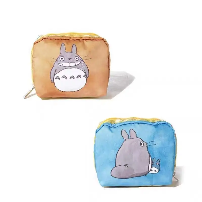 Kawaii Totoro аниме мультфильм Lesportsac Co-фирменная сумка для хранения косметики мультяшный аниме клатч