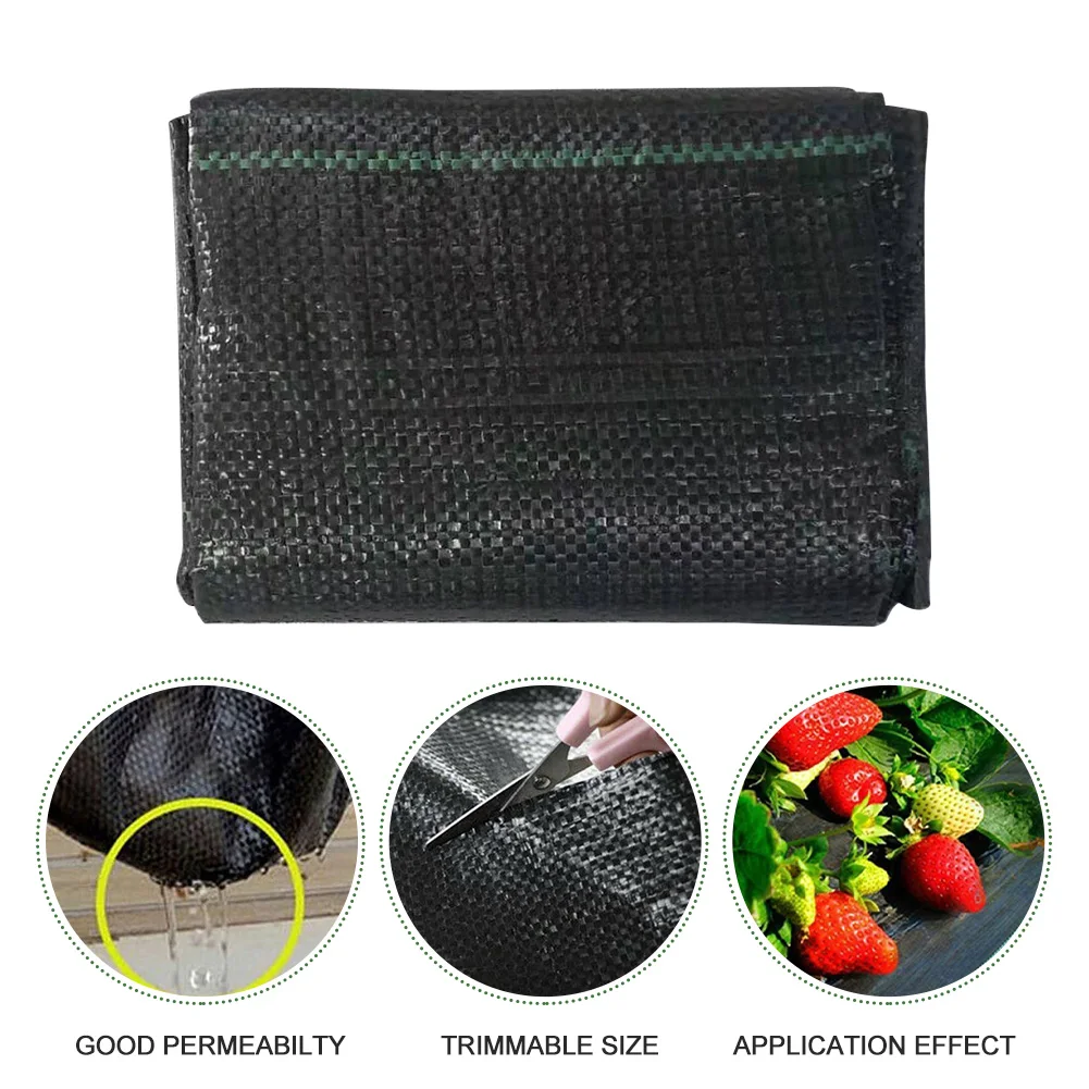 

4FTx6.5FT Cover Agriculture Plant Permeable Greenhouse Weed Control Fabric Orchard Gardening Mat Barrier Heavy Duty Anti Grass