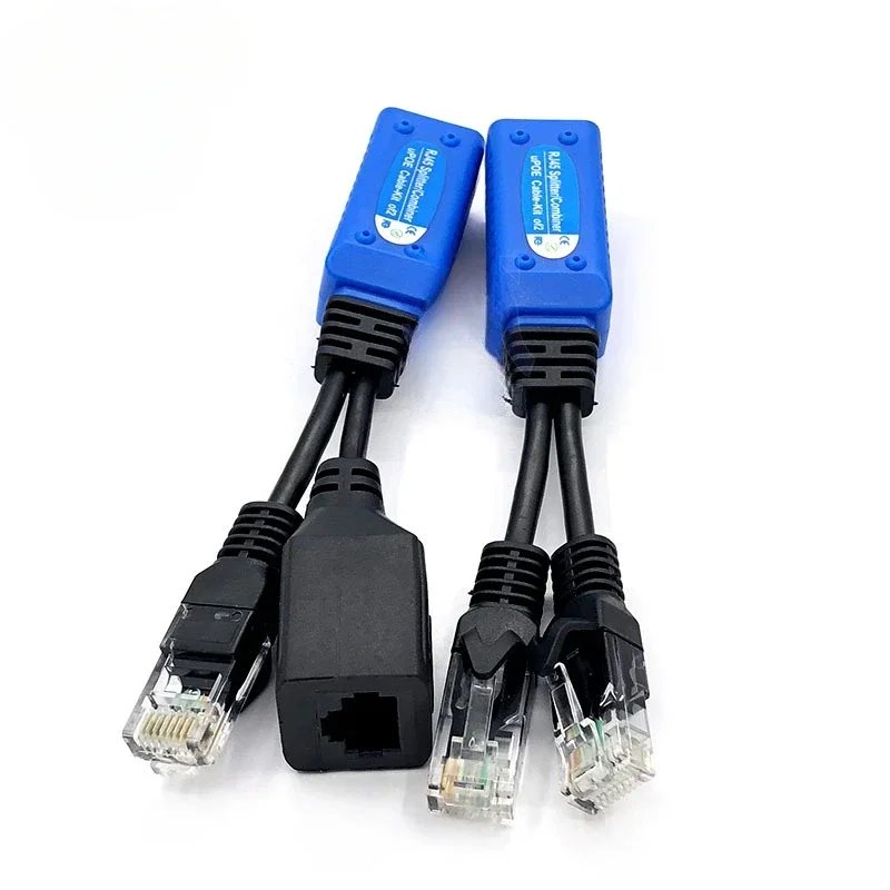 ESCAM 1 пара разветвителя RJ45 объединительный кабель uPOE две камеры POE используйте
