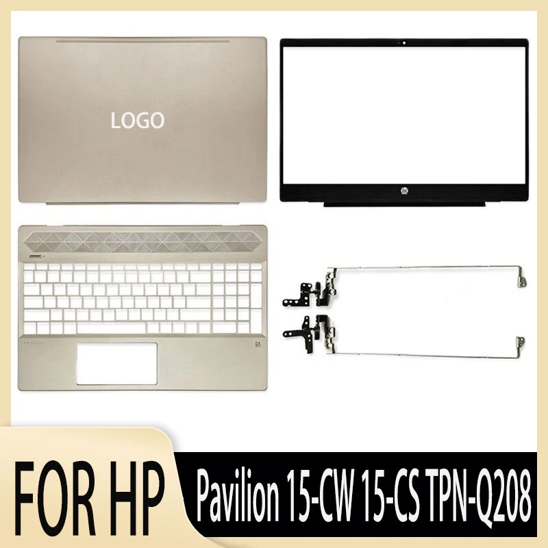 

New Laptops LCD Back Cover/LCD Hinges/Front Bezel/Palmrest For HP Pavilion 15-CW 15-CS TPN-Q208 Series Laptop Top A Case Shell