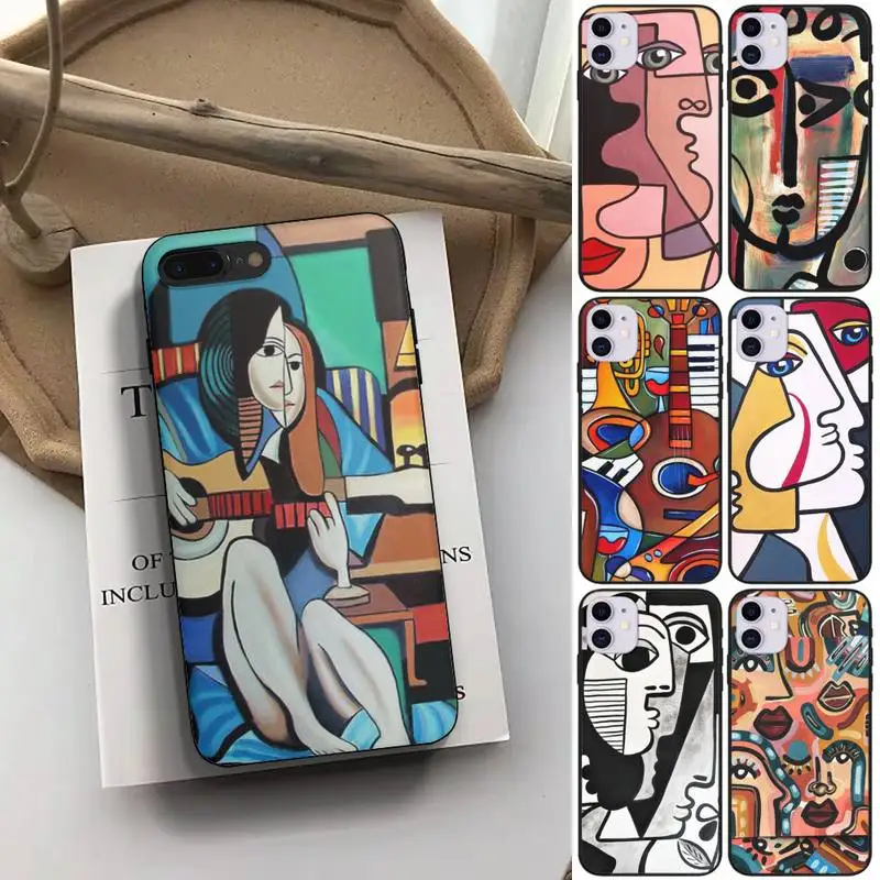 

Picasso abstract Art painting Phone Case fundas shell cover for HUAWEI P10 P20 P30 P40 mate 30 40 lite Pro