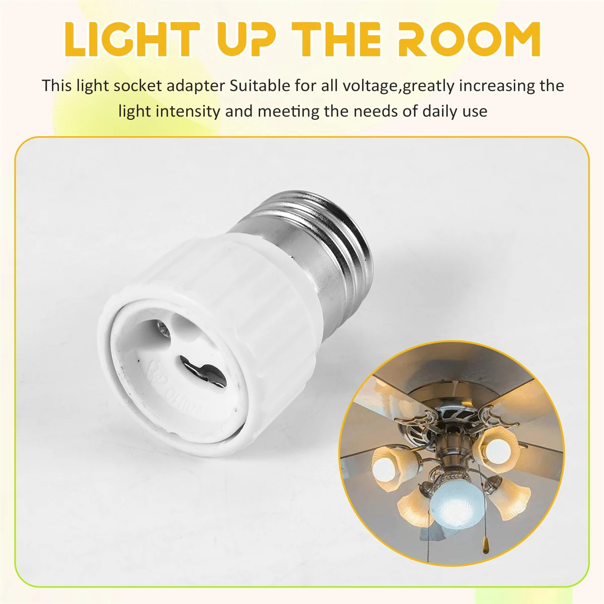 От E27 до GU10 Удлините основание Светодиодная лампа CFL Адаптер лампы