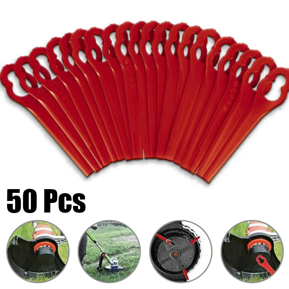 

50pcs Blades ABS Replacement For Florabest FRTA 20A1 FAT 18B2 FAT18B3 Cordless Mowers Part