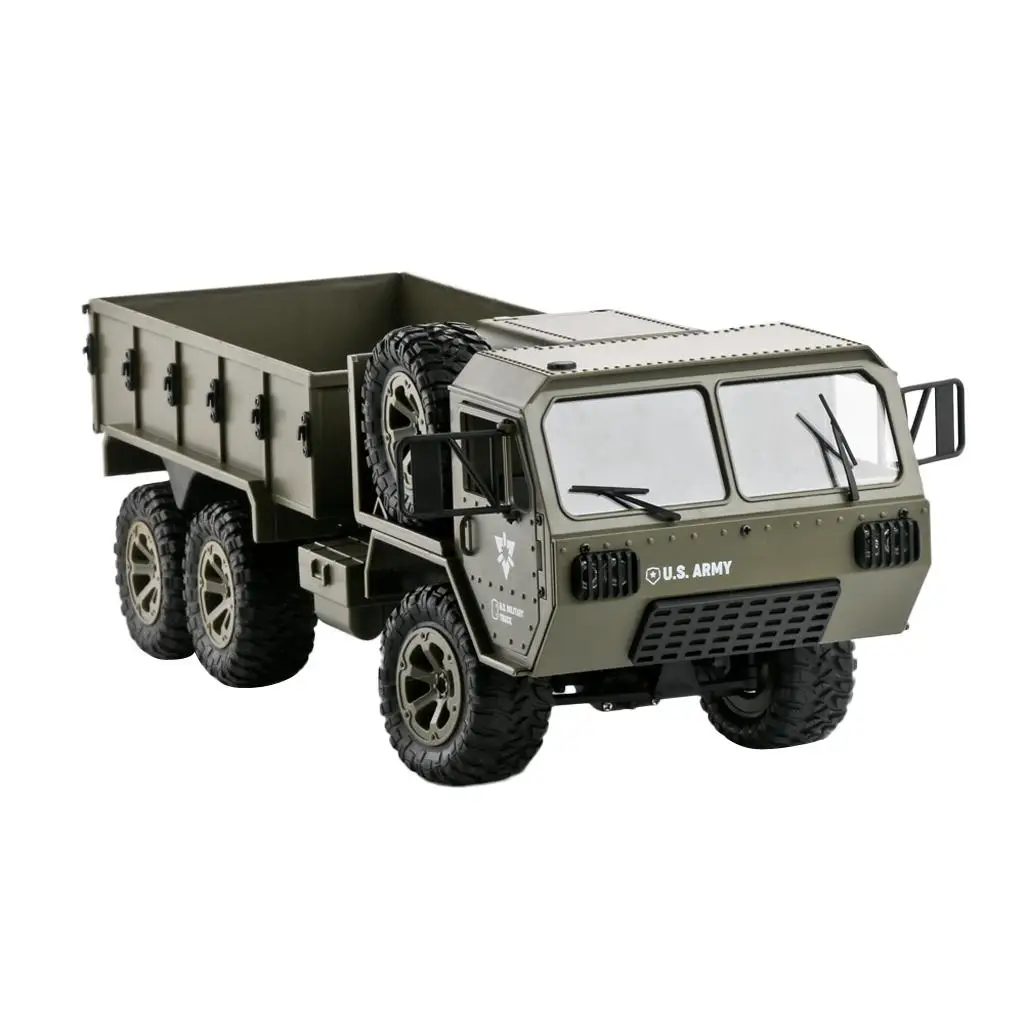 

1:16 Scale Remote Control Army Car,6WD 2.4Ghz RC Pickup Truck Vehicle Crawler for Adults and Kids