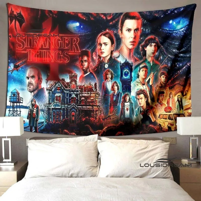 

Fashion Stranger Things Tapestry Thriller Science Fiction wall mounted Bedroom living room dormitory computer room background