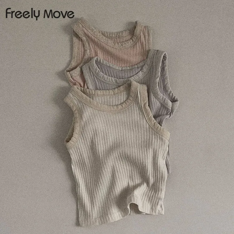 

Хлопковый детский летний жилет rinilpush, детская хлопковая майка, детские топы, летняя детская майка для девочек, Подростковая майка