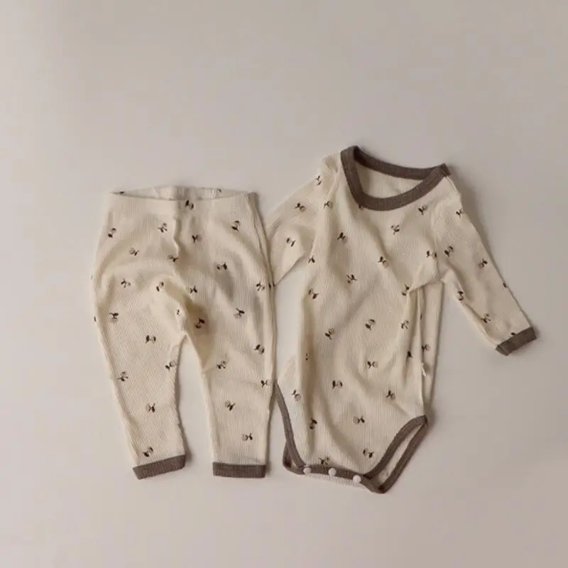 Winter Toddler Baby Clothes Sets 2pcs Girls Boys Knit Sweater Tops+ Leggings Pants Children Pajamas Baby Set Outfits for 0-5Y images - 6