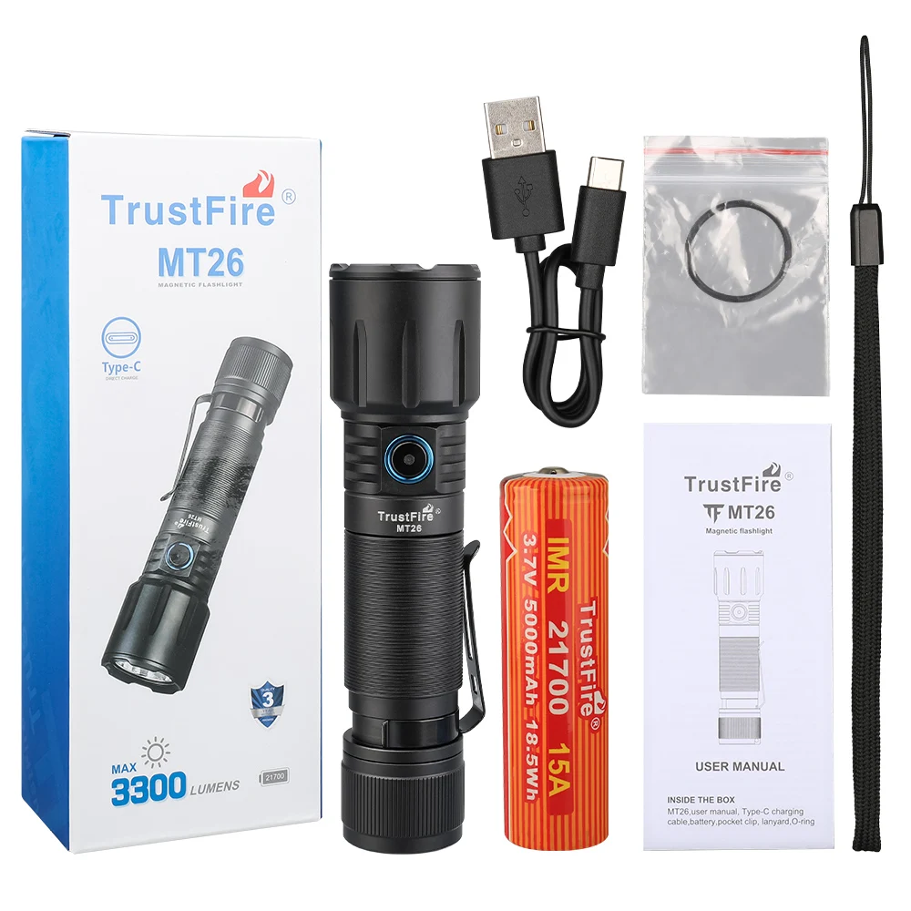 

Trustfire MT26 Фонарик 3300 люмен