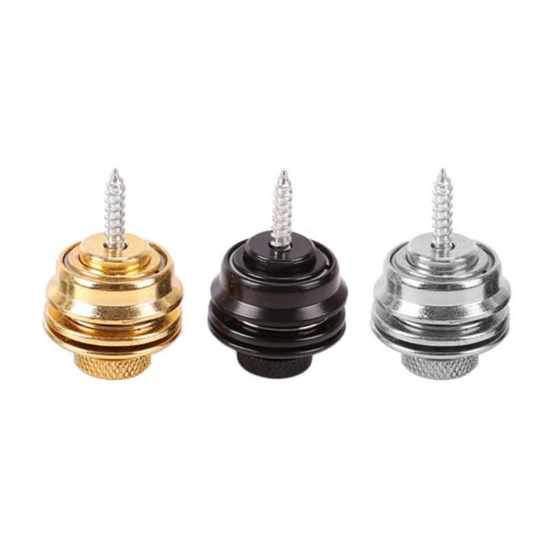 

448D Guitar Strap Locks Set Metal Button Security Straplock,Strap Retainer System