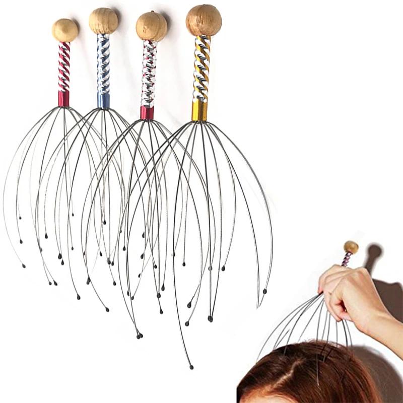 

Metal Tension Instrument Body Massager Head Tiredness Scalp Relief Massager Massager Muscle Head Octopus Remove Relaxation