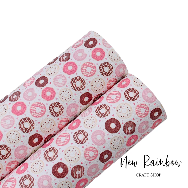 Новинка Радуга 30x2 2 см/A4 глазурованный пончик розовое сердце искусственная кожа и