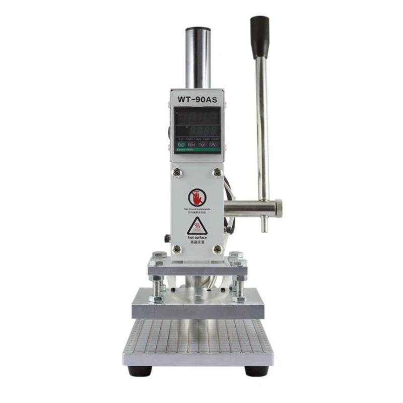 

300 Вт ручной цифровой термопресс ПВХ кожаная карточка книга дерево Пользовательский логотип тиснение фотография