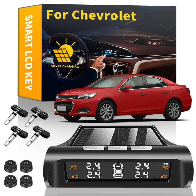 

Автомобильные солнечные TPMS технические характеристики для Chevrolet Equinox Silverado Trailblazer Bolt Cruze Captiva Spark Tahoe Z71 SS