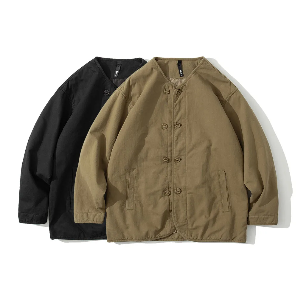 

Cityboy Japanese Thin Padded Cotton Military Jacket Male Streetwear Fashion Loose Casual Vintage Cargo Jacket Overcoat Man Coat