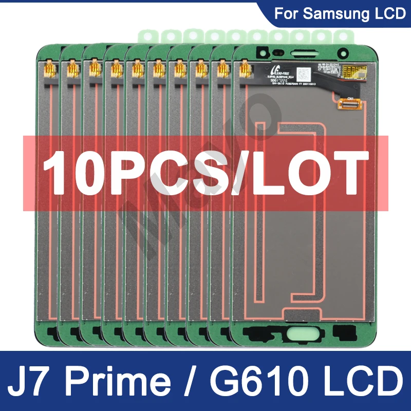 Оптовая продажа 10 шт./лот 100% оригинальный ЖК-дисплей 5 ''для SAMSUNG Galaxy J7 Prime G610 G610F