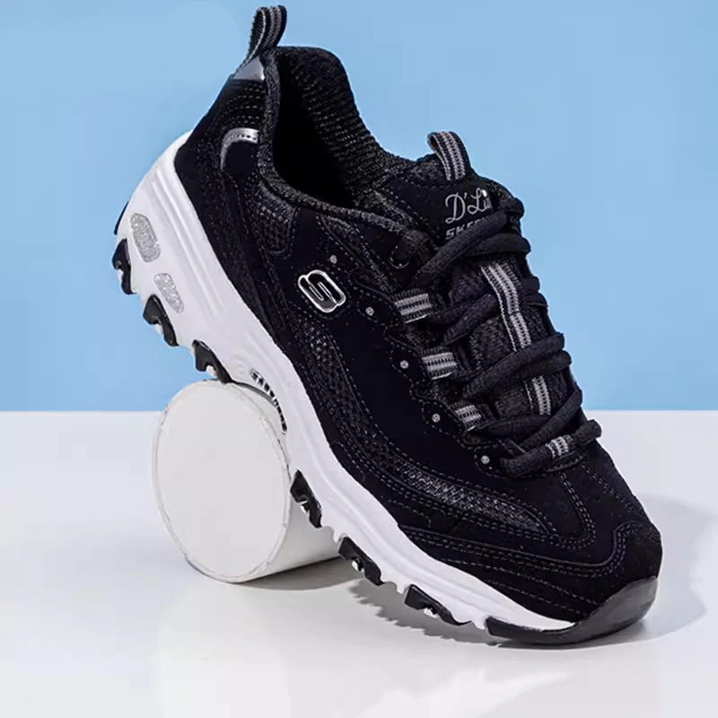 Skechers Женские кроссовки Fashion Повседневная обувь Ретро амортизирующая Panda