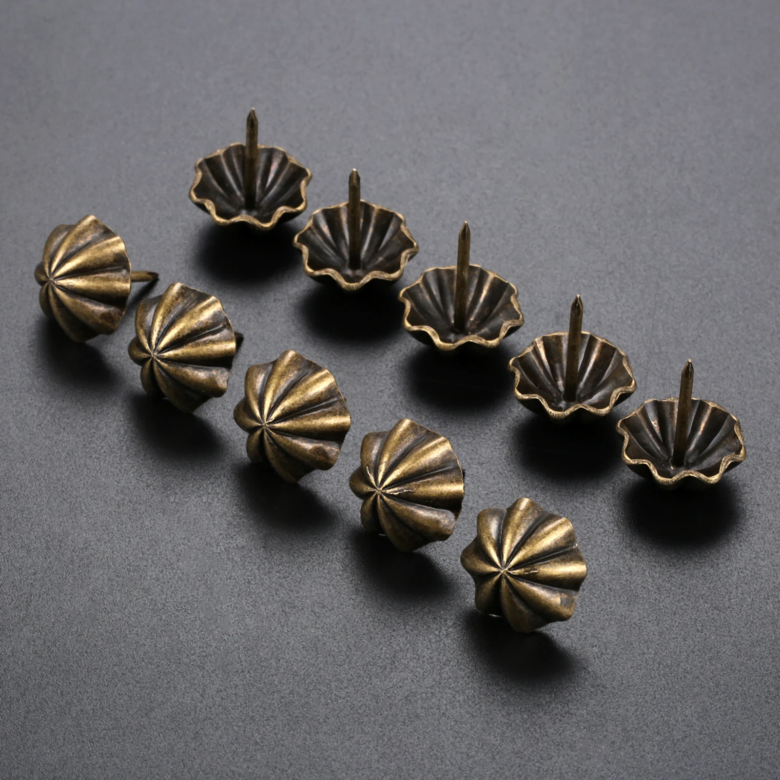 

10 шт. винтажная обивка четырехлистный клевер декоративные гвозди в виде зонтика деревянная коробка для чехла мебельных гвоздей в стиле ретро