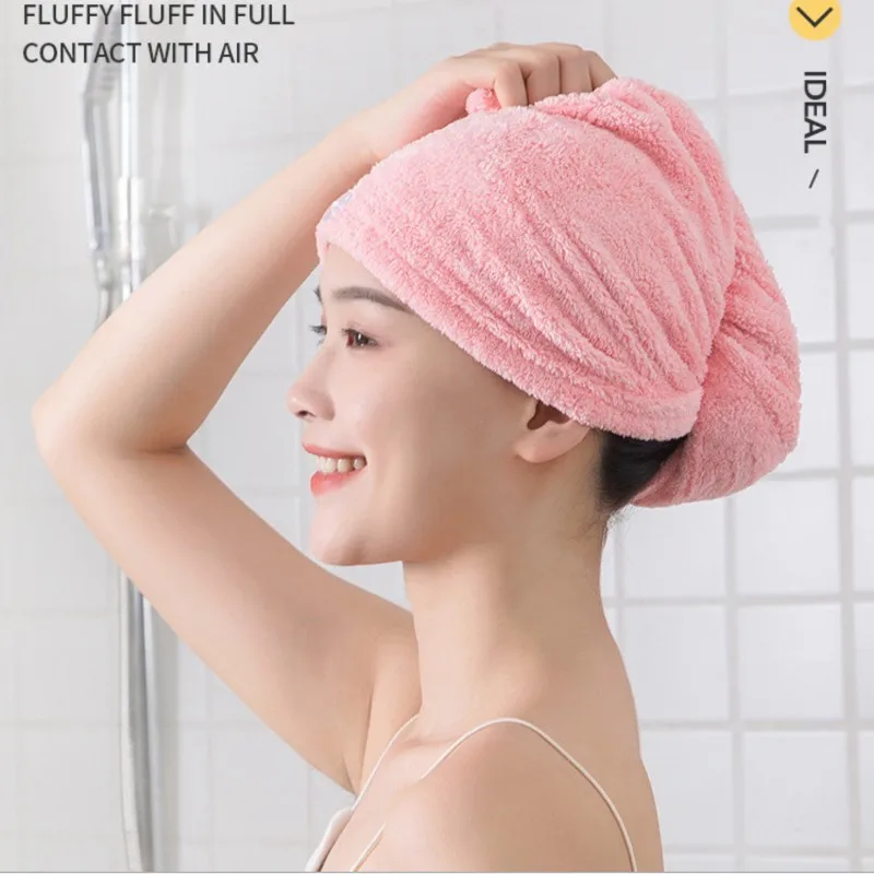 Милое полотенце из микрофибры с животными быстросохнущая шапочка для волос