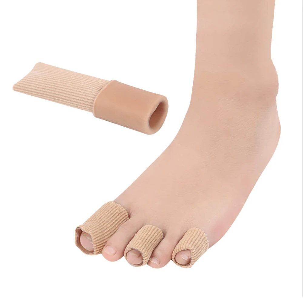 Fabric Toe Separator Finger Protector Applicator Corn Callus Remover Bunion Corrector Pedicure Pain Relief Tube Foot Care Tool