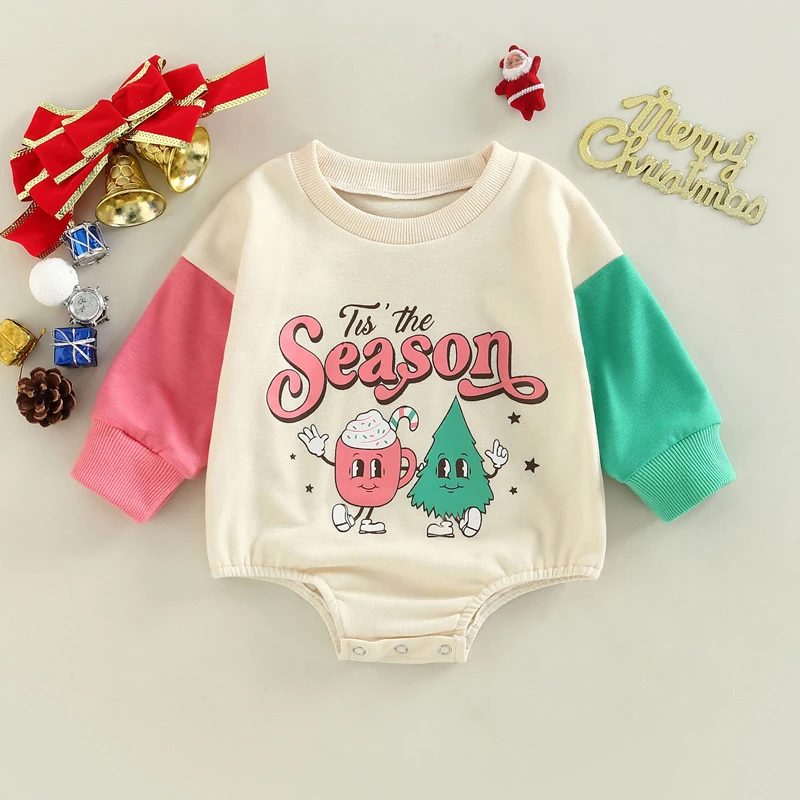 

Детский комбинезон с длинным рукавом, с круглым вырезом