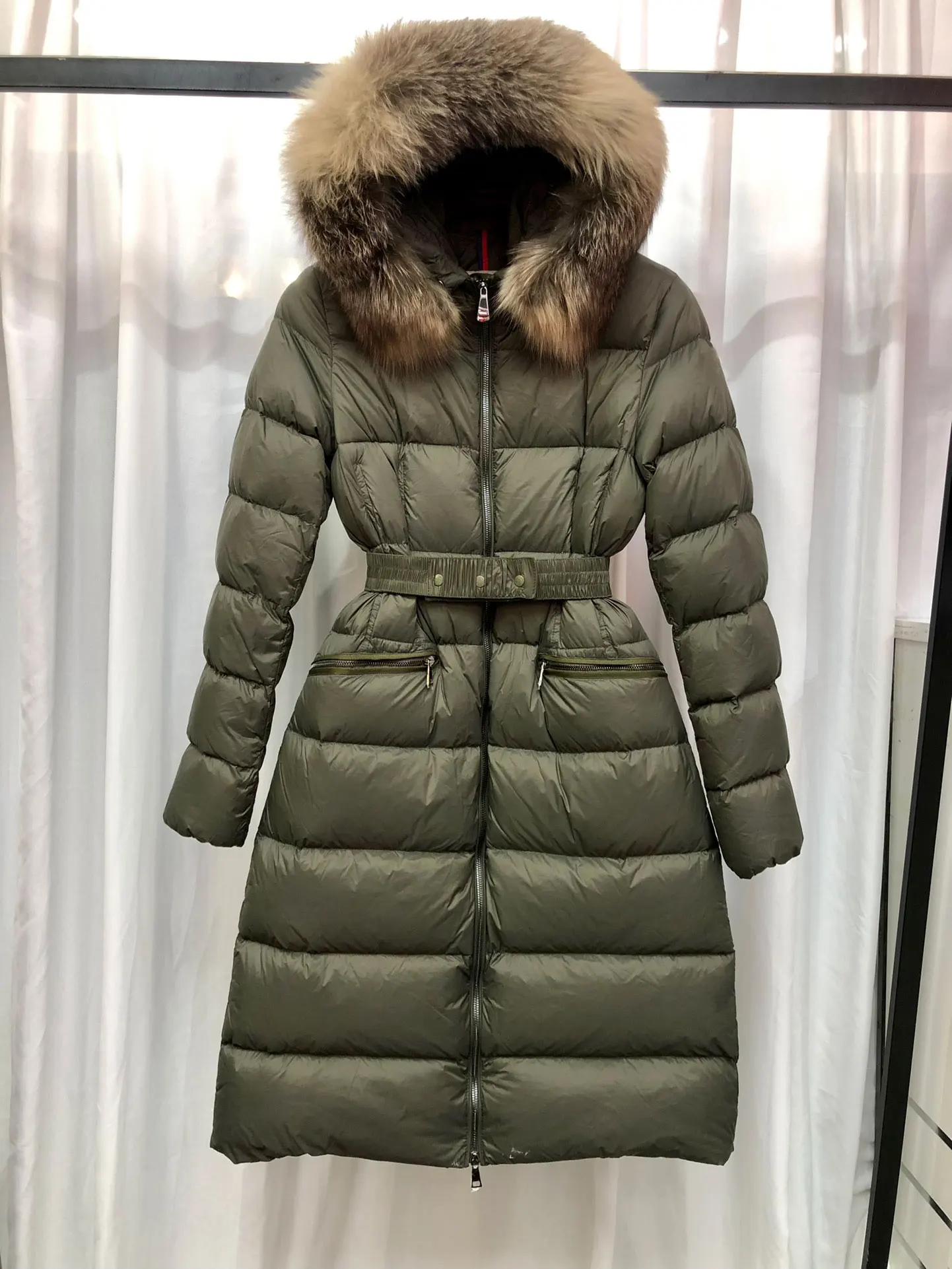 

2023 New in Coats and Jackets for Women Long Real Fox Fur Collar Hooded Down Coat Parka Female Coat Winter Women's Jackets