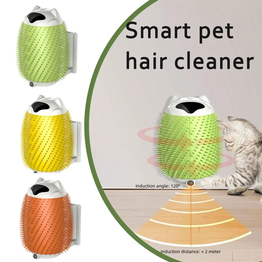 

Cat Corner Brush Comb Massager For Cat Arch Plastic Scratcher Remove Hair Comb Grooming With Catnip Cat Self Cleaning Cat S U1X0