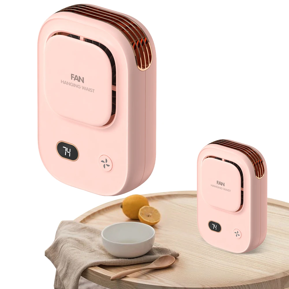 Портативный вентилятор с зажимом для талии носимый на ремень 3-скоростной