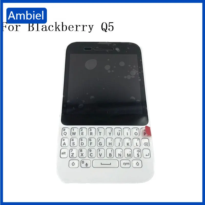 

Full Housing New LCD Display Touch Screen Digitizer+Bezel Frame+Keyboard+Battery Door Cover For BlackBerry Q5