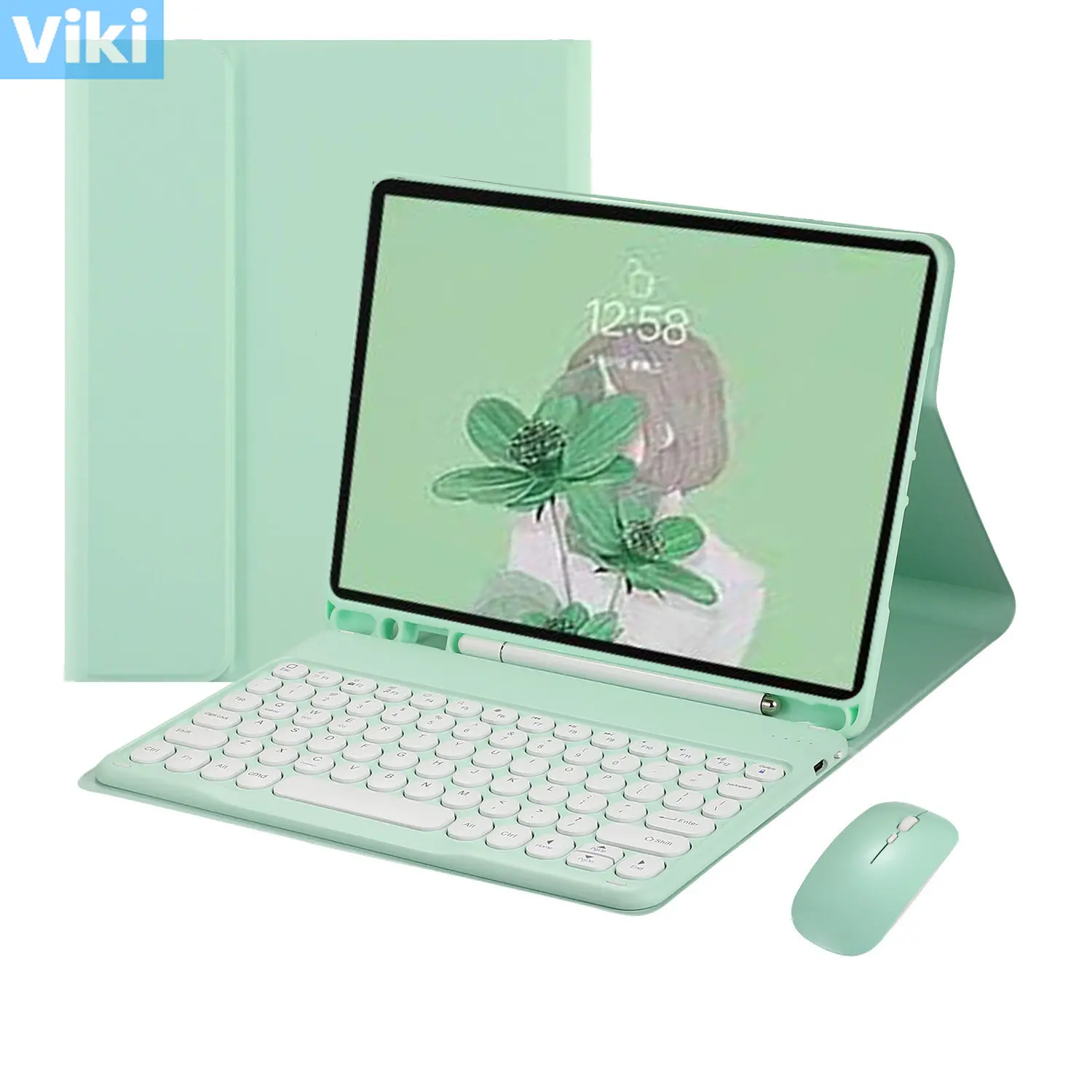 Фото Для iPad Mini 6 чехол с беспроводной Bluetooth подставкой для клавиатуры для iPad 10.2 Чехол Pro 11 10,9 2021 Air 4 2020 10.9 №1