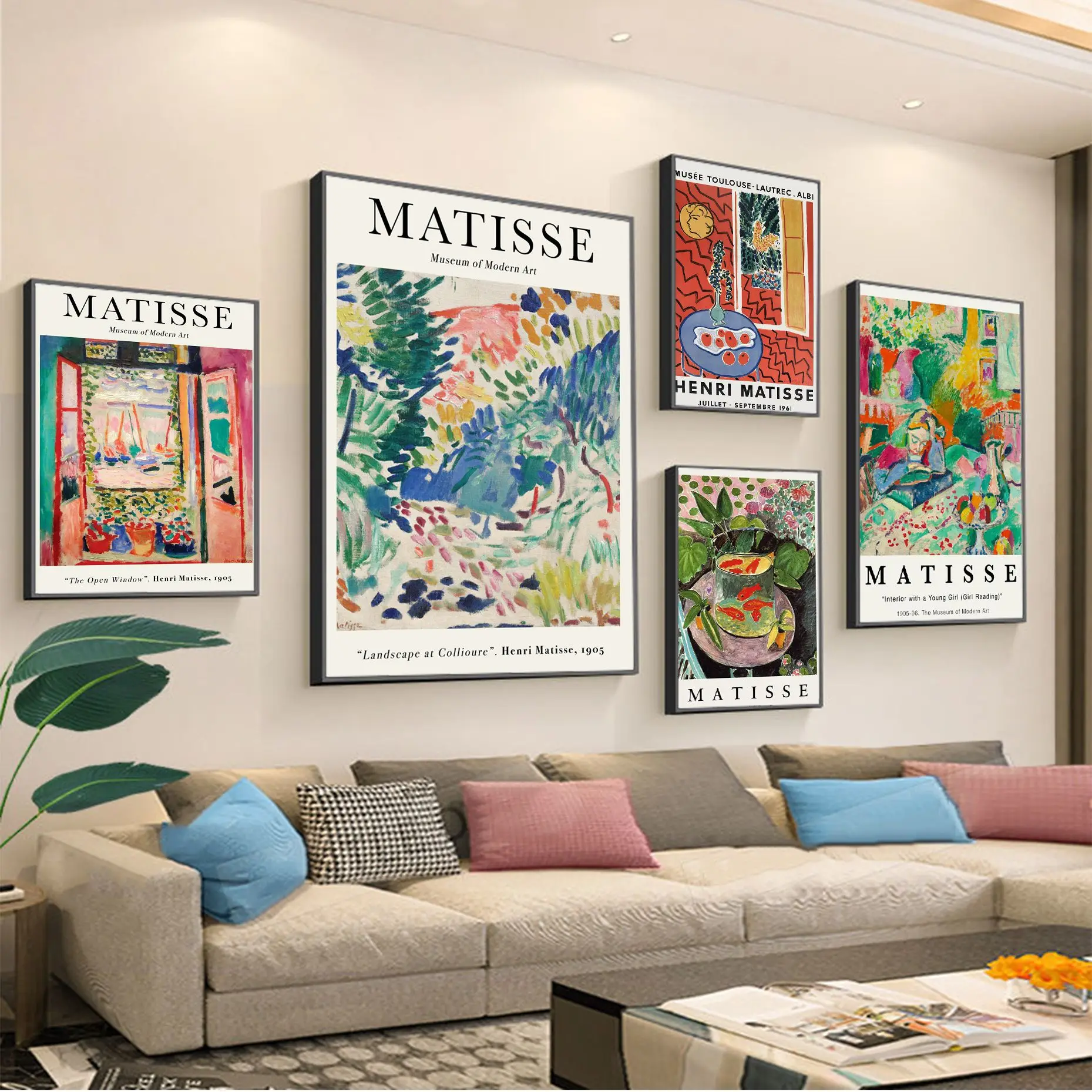 

Matisse Poster Abstract Canvas Painting Classic Vintage Posters Fancy Wall Sticker for Living Room Bar Decoration Home Decor