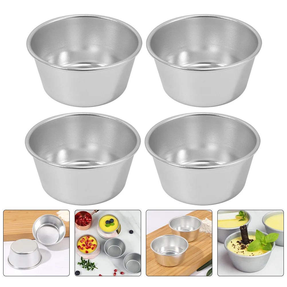 

Mini Cup Cups Baking Cupcake Cake Mold Muffin Tart Pans Molds Egg Pudding Moulds Tins Pan Tin Aluminumround Holder Mousse